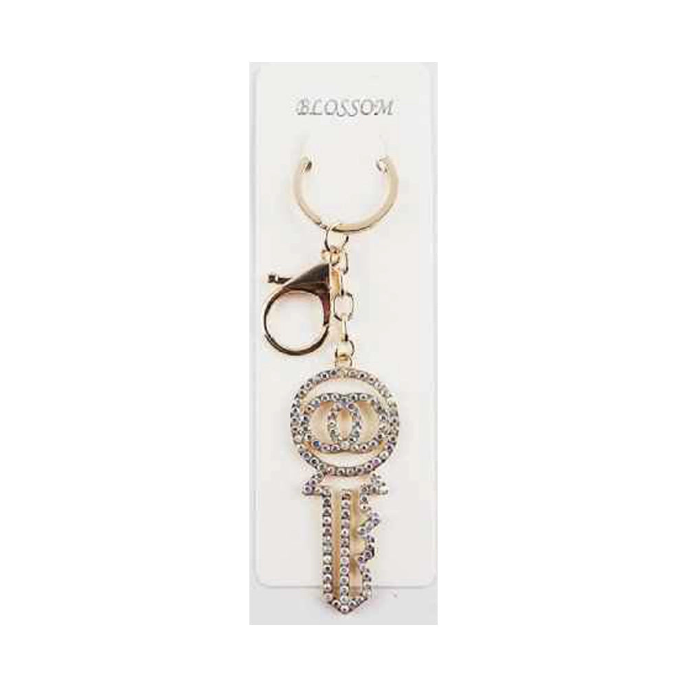 Elegant Rhinestone Key Charm & Bag Accessory Keychain (IKC-835)