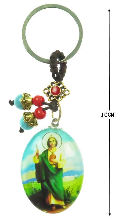 St. Jude Thaddeus Miraculous Charm Keychain - Hope & Patronage