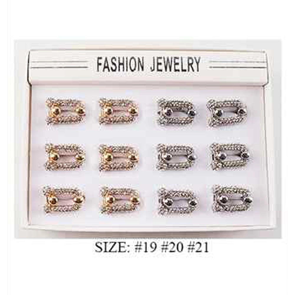 Chunky Gold-Tone Pave Statement Ring | Glamorous Crystal Fashion Jewelry