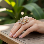 Bloom with Brilliance: Get the Lucky Clover Ring Set!
