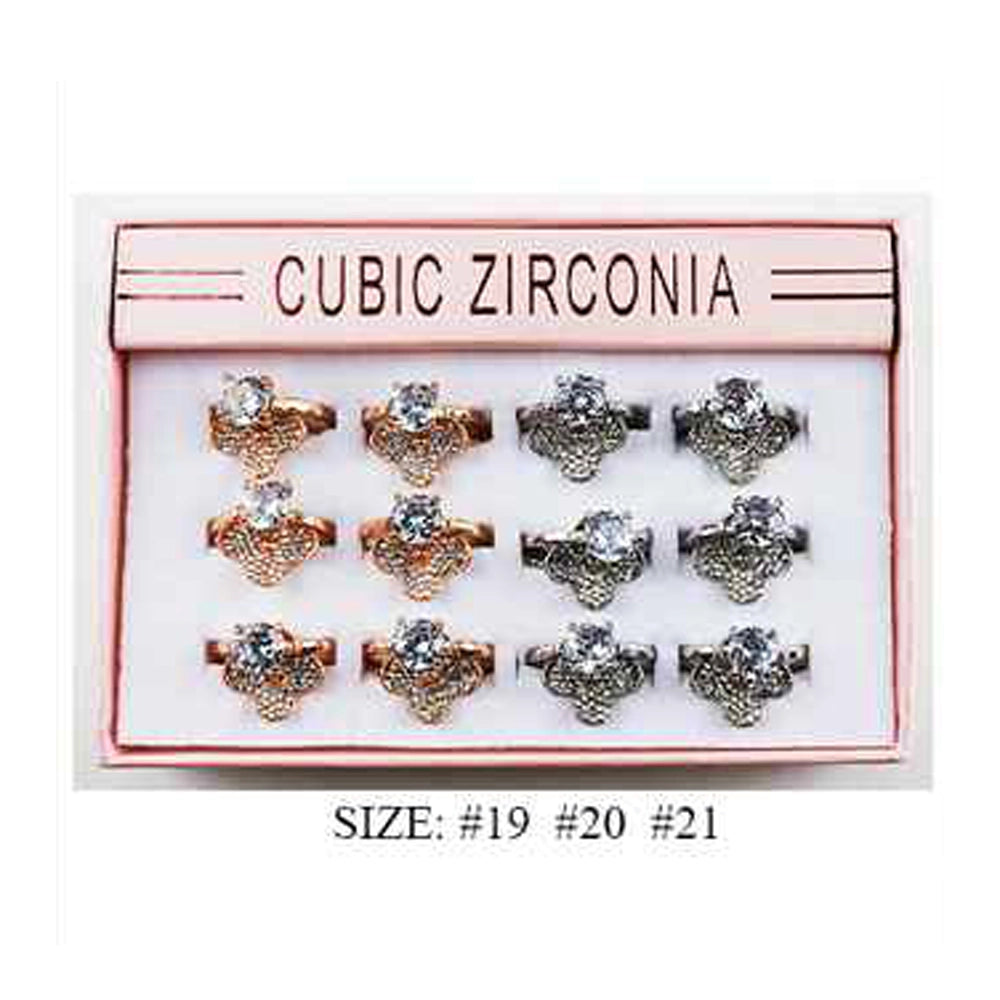 Luxurious Cubic Zirconia Ring Assortment Set