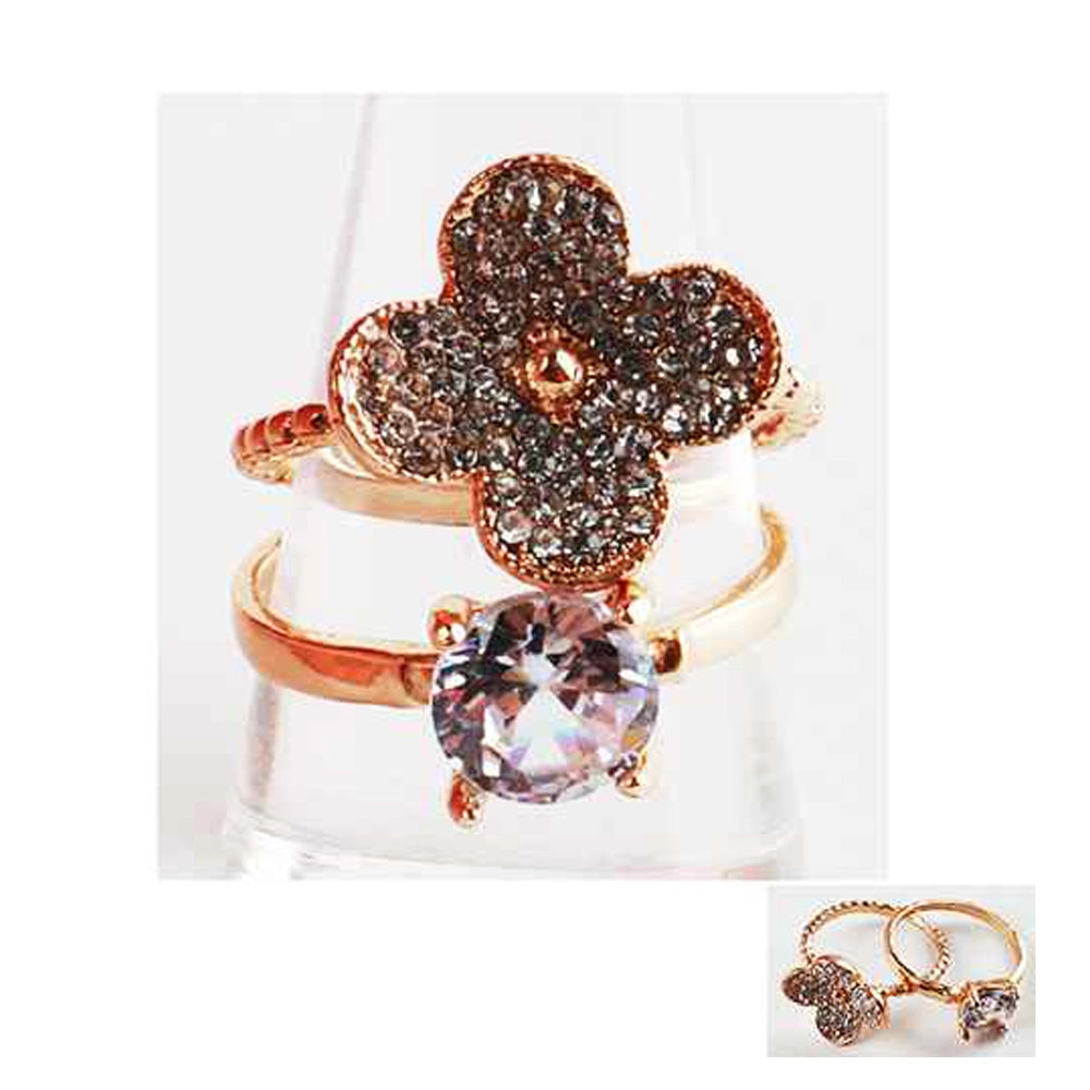 Luxurious Cubic Zirconia Ring Assortment Set