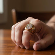 King-Sized Bling: Wholesale Gold & Silver Tone Pave Crystal Rings!