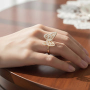Dazzling Crystal Butterfly Rings Set - Wholesale Fashion Jewelry