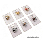 Vintage Bumble Bee Brooch Pin Set – 12-Piece Rhinestone Honey Bee Badges, 6 Enamel Colors (2 of Each), Crystal Insect Jewelry Gifts for Women & Men (IRO-135)