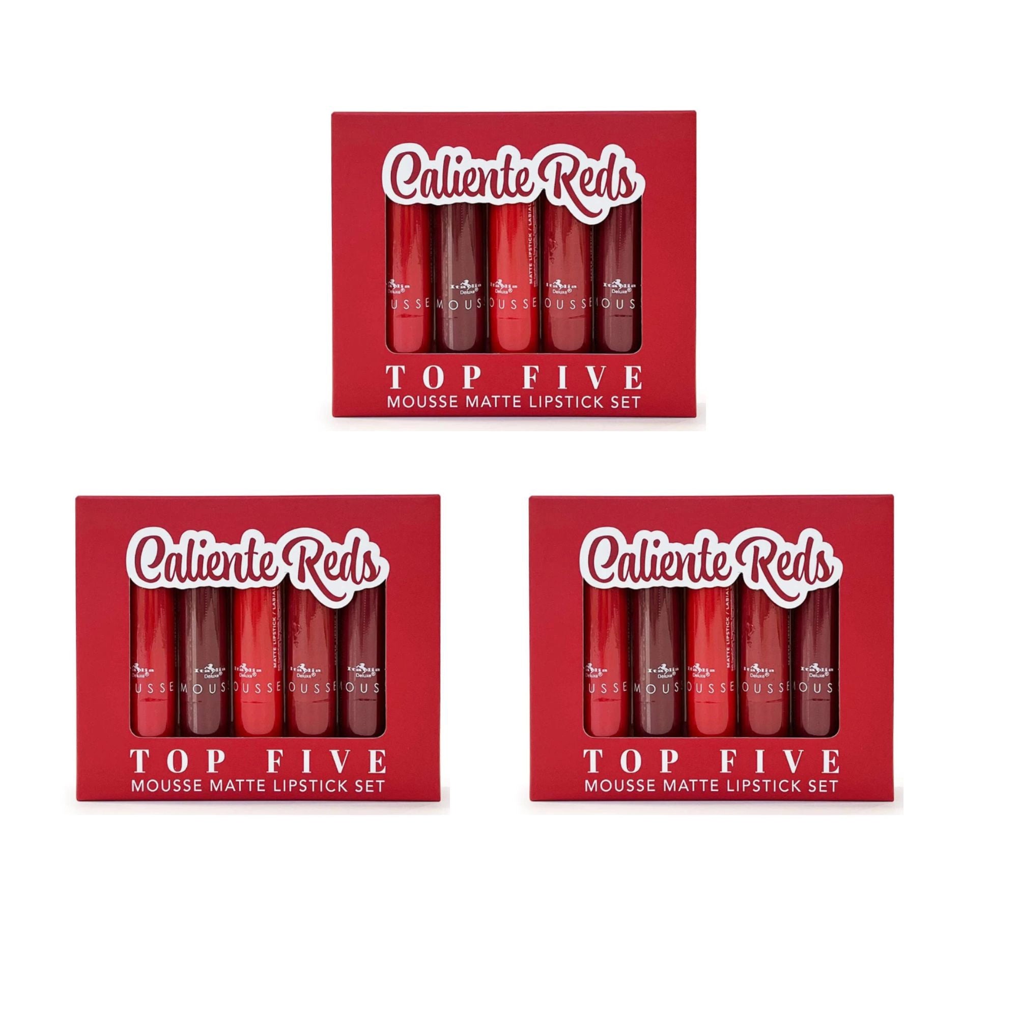 Italia Deluxe - Mousse Matte Lipstick - Top Five Set (7 options)
