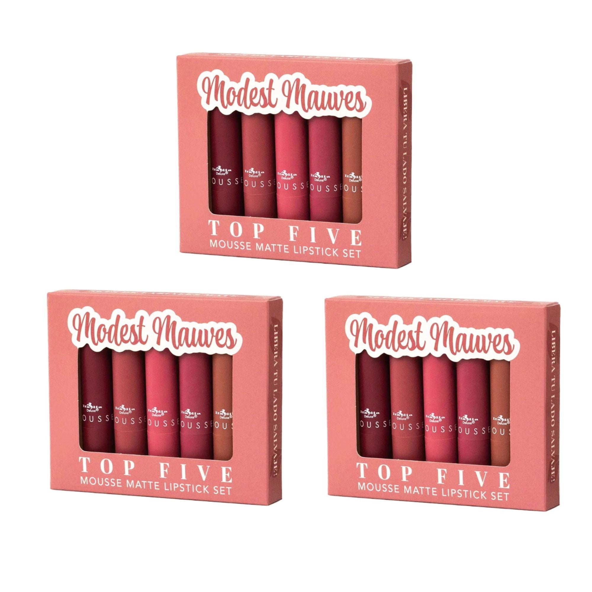 Italia Deluxe - Mousse Matte Lipstick - Top Five Set (7 options)