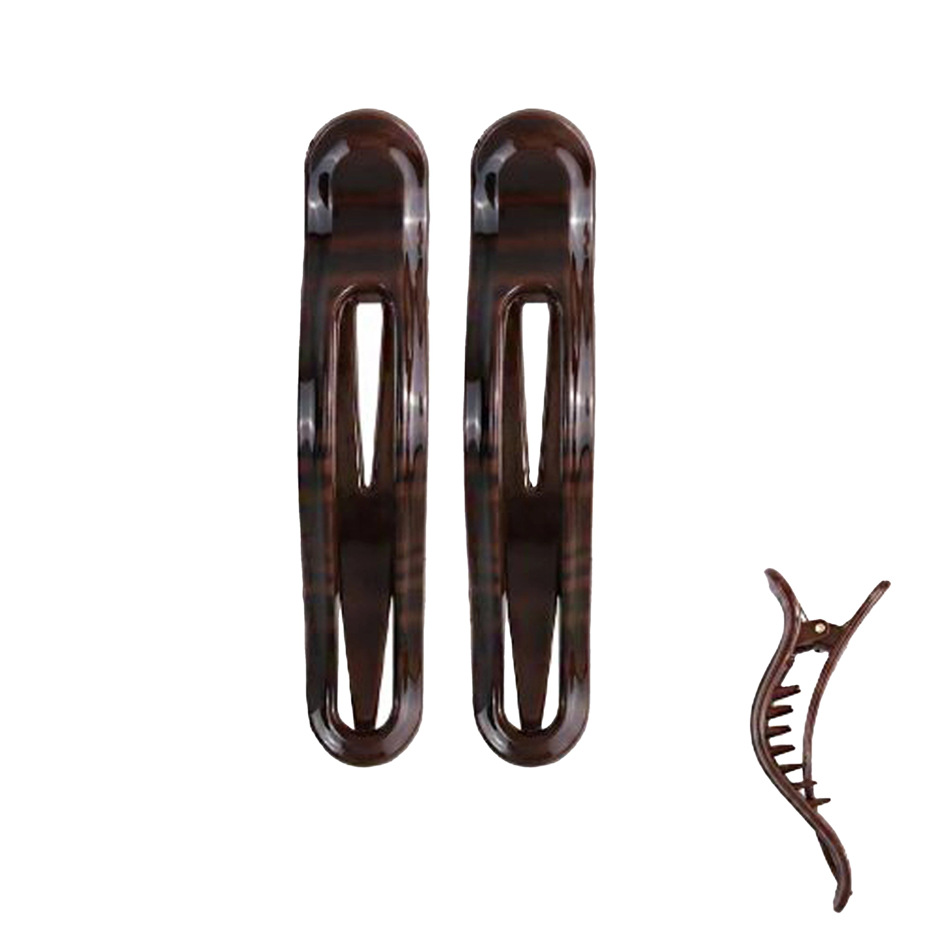 Dark Brown Pinch Clip | 11CM