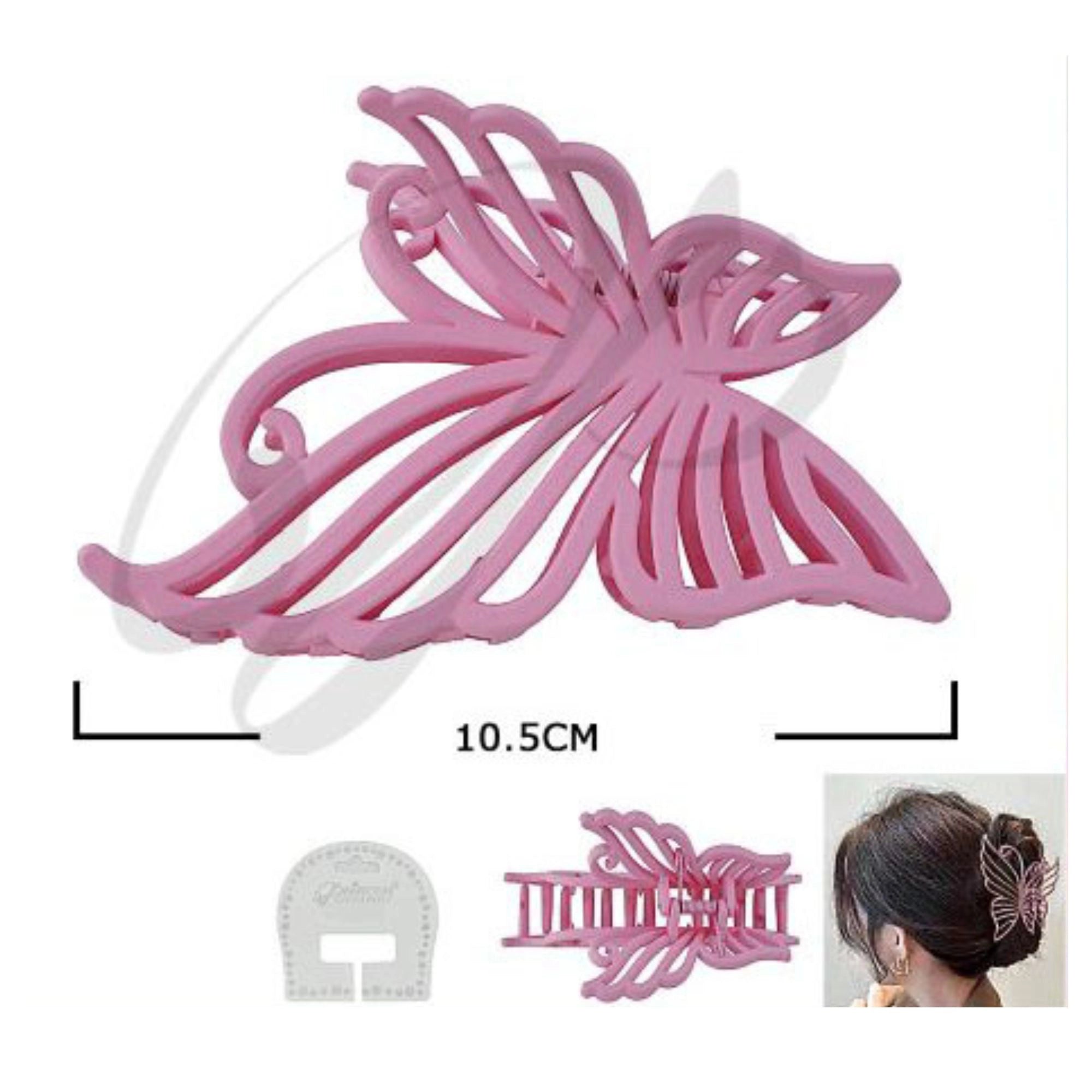 Graceful Glide Matte Butterfly Claw for Elegant, Jumbo Updos | 10.5CM