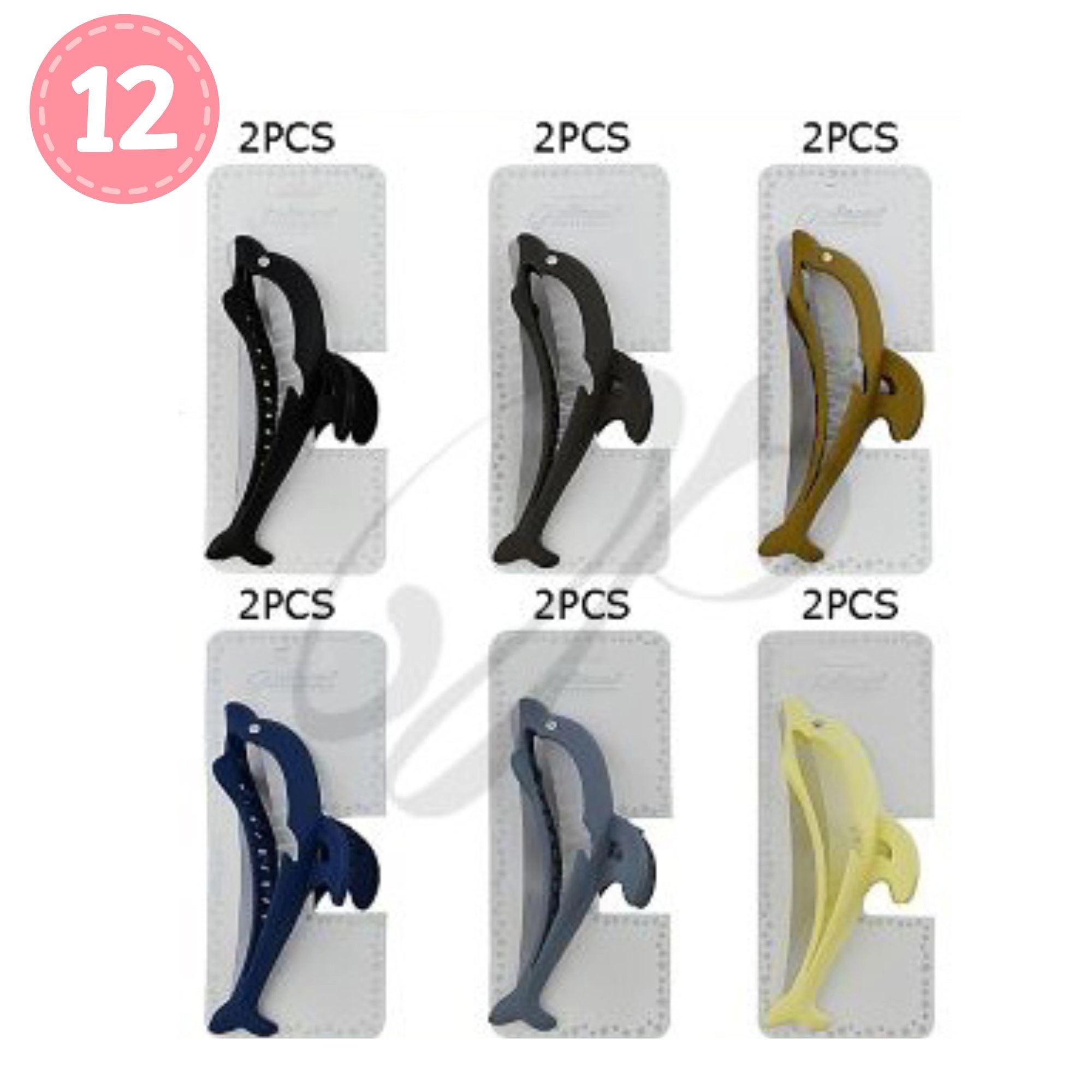 Jumbo Black Dolphin Claw Clip for Secure Updos | 11CM