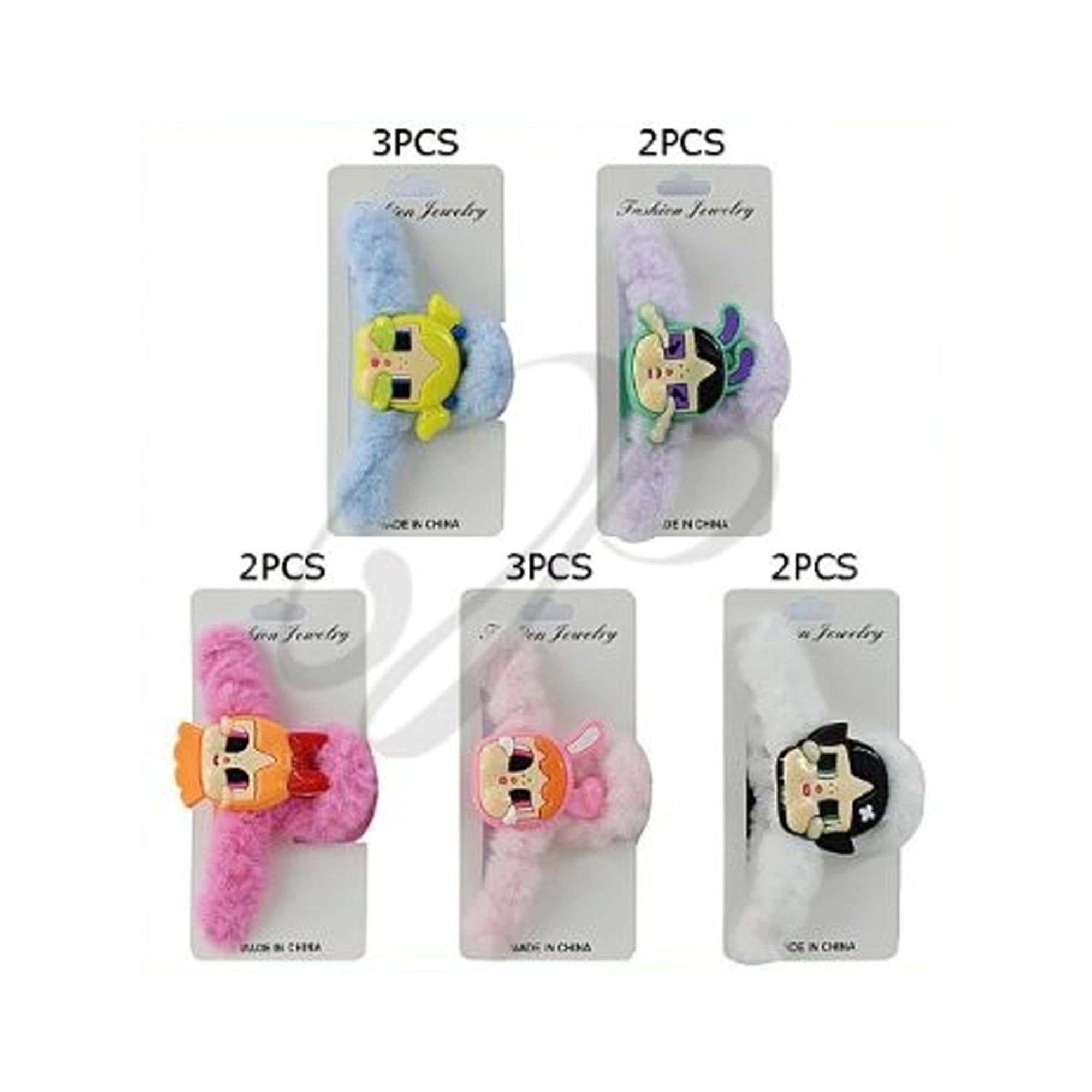 Plush Cartoon Character Hair Claw Clips for Teens, Youth