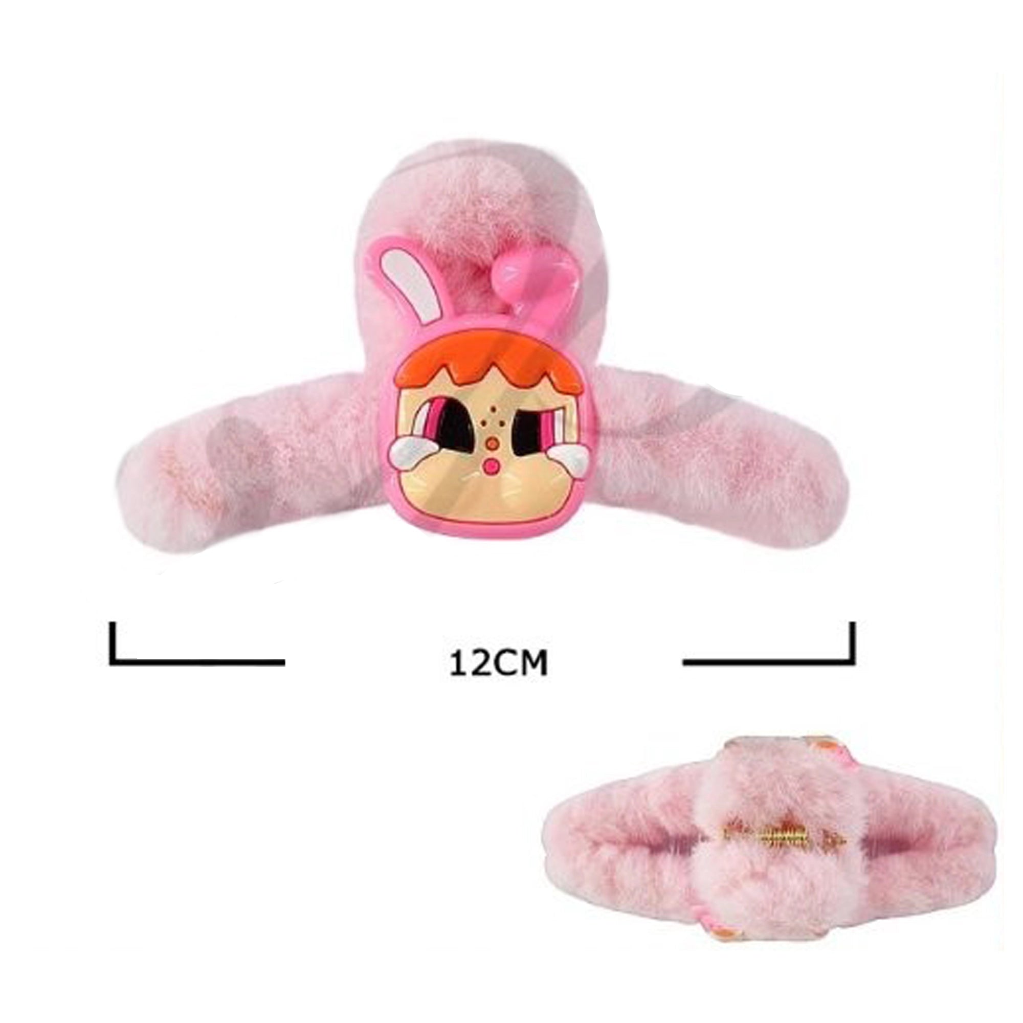Plush Cartoon Character Hair Claw Clips for Teens, Youth