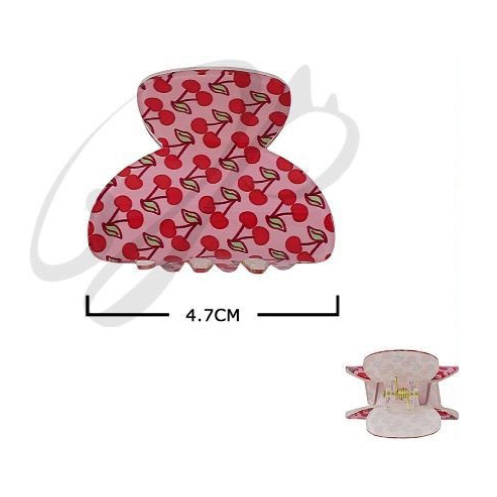 Heart Print Hair Clip for Women – Strong Hold Claw Clip
