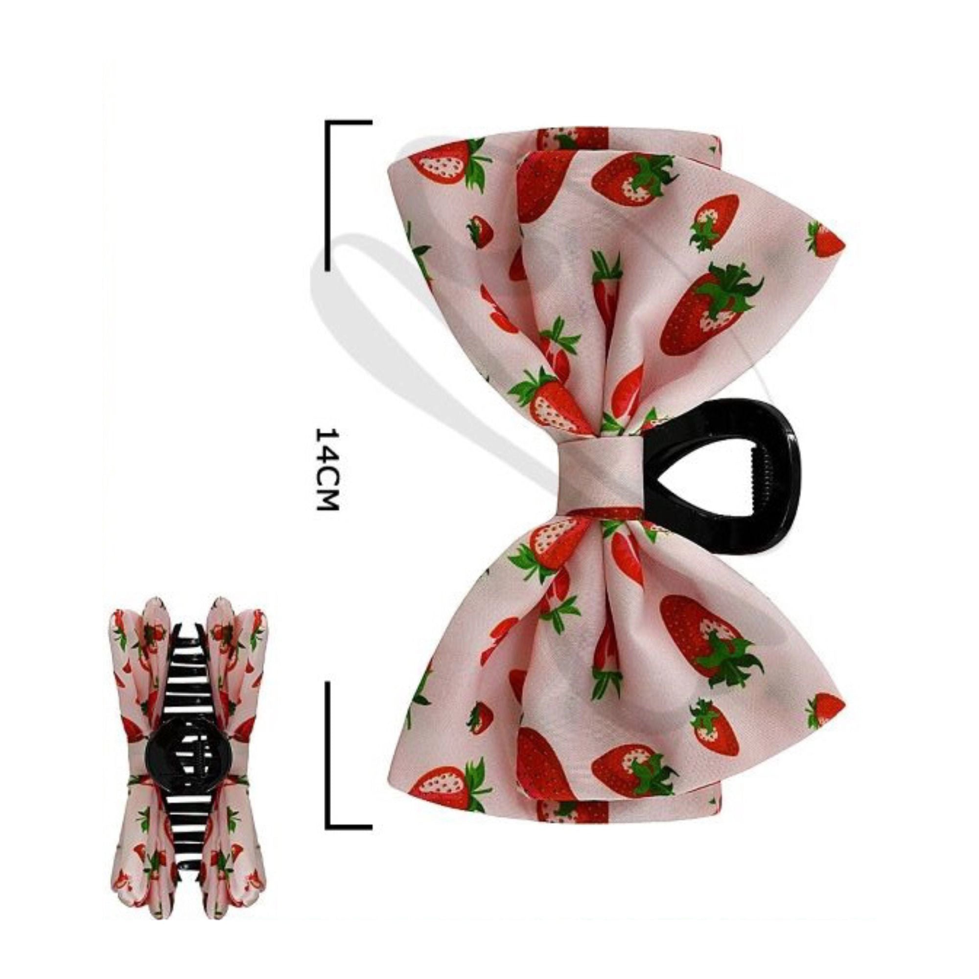 Floral Fabric Bow Hair Clip – Cute Hair Accessory for Women and Girls