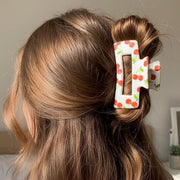 Cherry Hair Claw Clip Set – Cute Fruit Print Large Claw