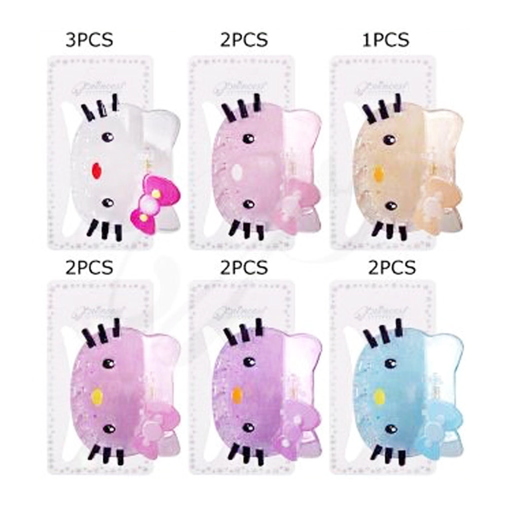 Charming Cartoon Cat Acrylic Hair Claw Clip – 8cm (JC-11317M)