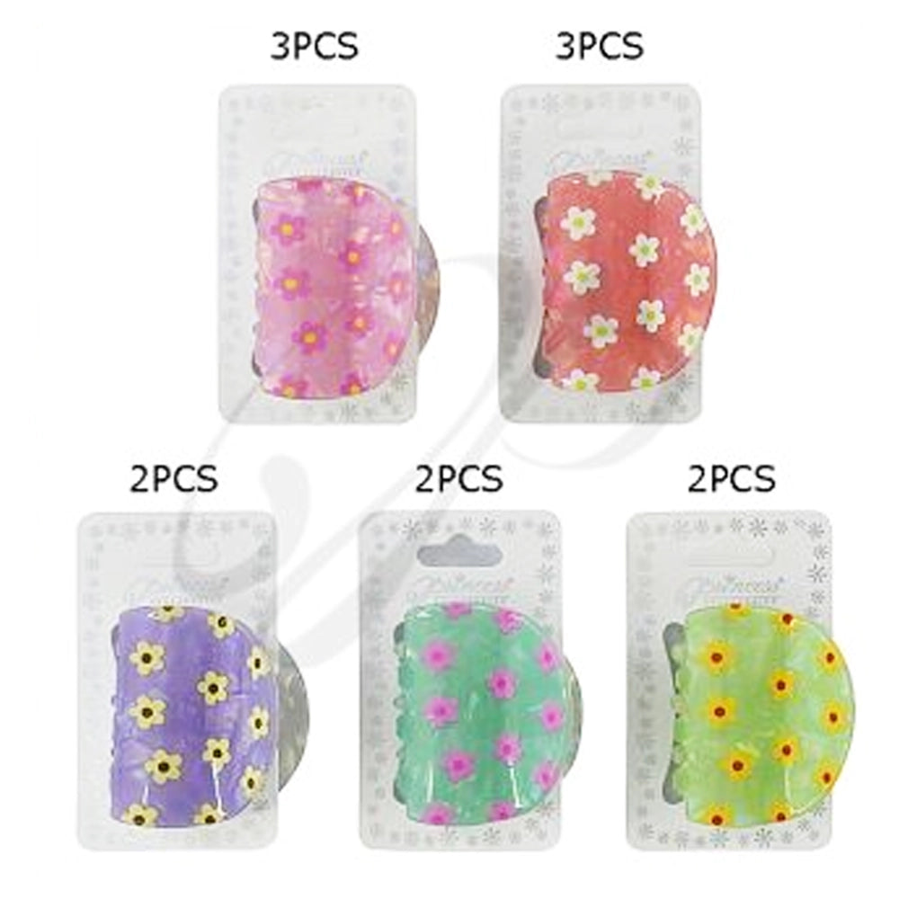 Daisy Floral Hair Claw Clip (4.5cm) - Cute Mini Jaw Clips for Women & Girls (JC-11347M)