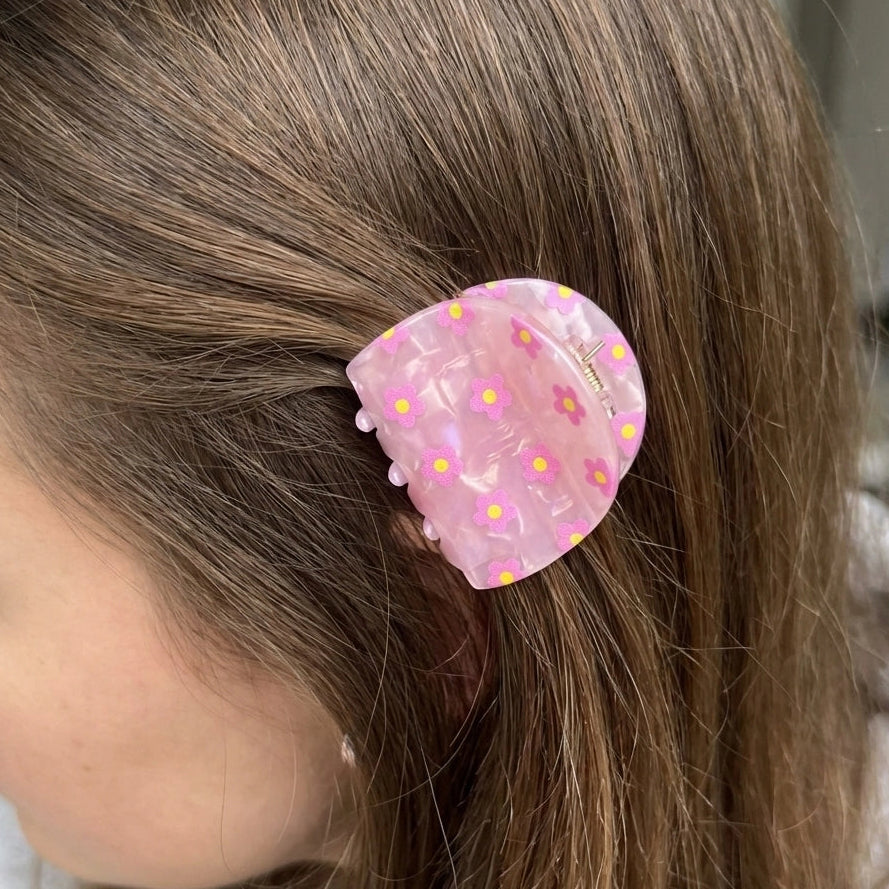 Daisy Floral Hair Claw Clip (4.5cm) - Cute Mini Jaw Clips for Women & Girls (JC-11347M)
