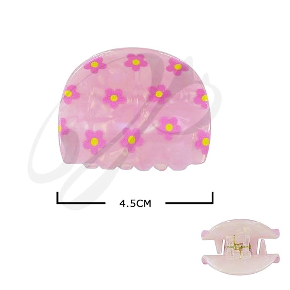 Daisy Floral Hair Claw Clip (4.5cm) - Cute Mini Jaw Clips for Women & Girls (JC-11347M)