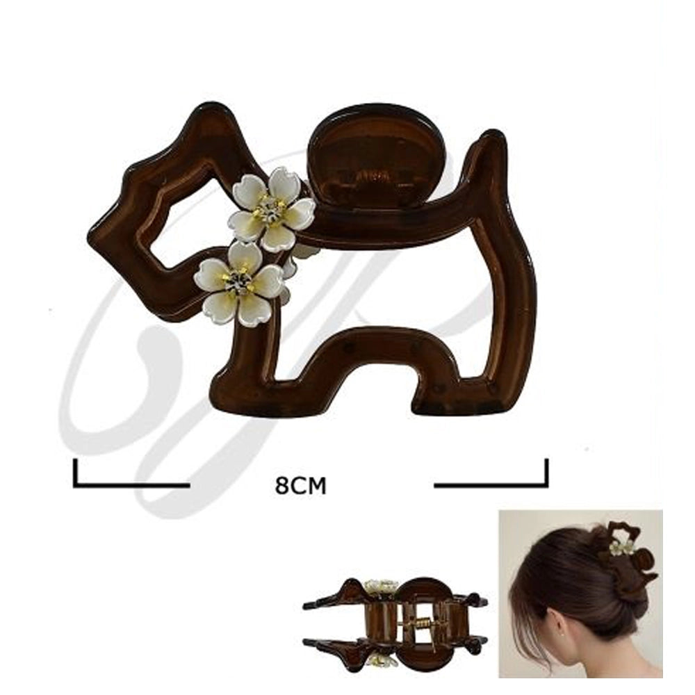 Dog-Shaped Hair Claw Clip (JC-11354M)