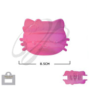 Iridescent Kitty Silhouette Hair Claw Clip | 8.5cm Large Gradient Hair Accessory (JC-11405M)