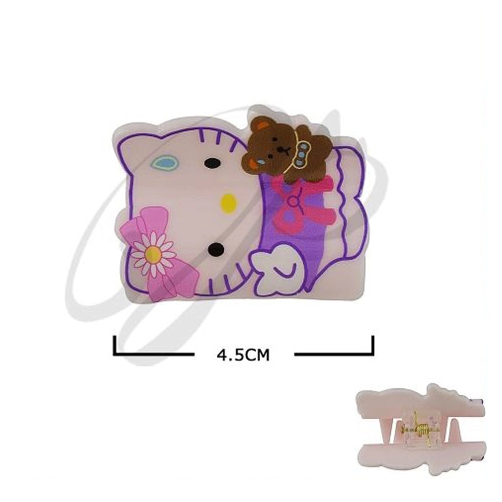 Charming Cartoon Kitten Hair Claw Clip Set (JC-11422M)