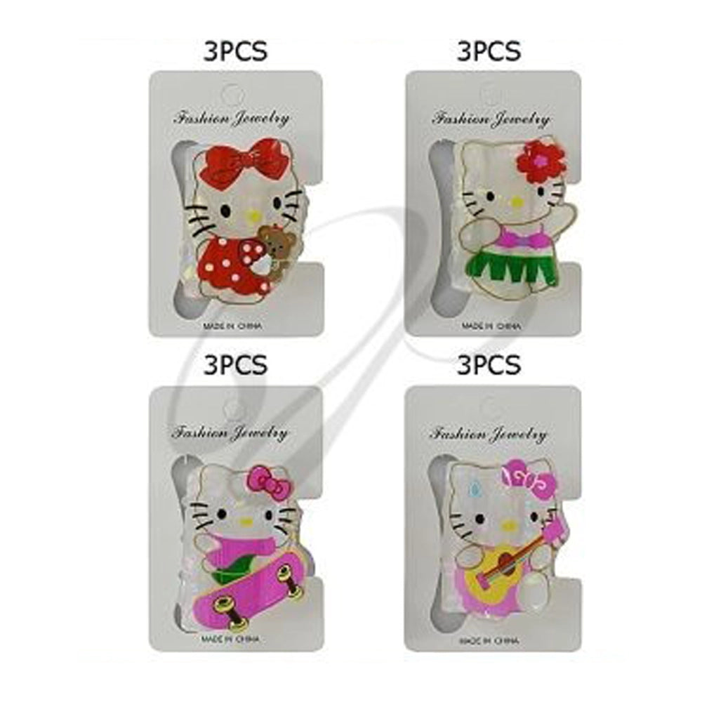 Adorable Kitten Character Hair Claw Clips – Cute Resin Hair Accessories for Kids & Teens (JC-11426M)