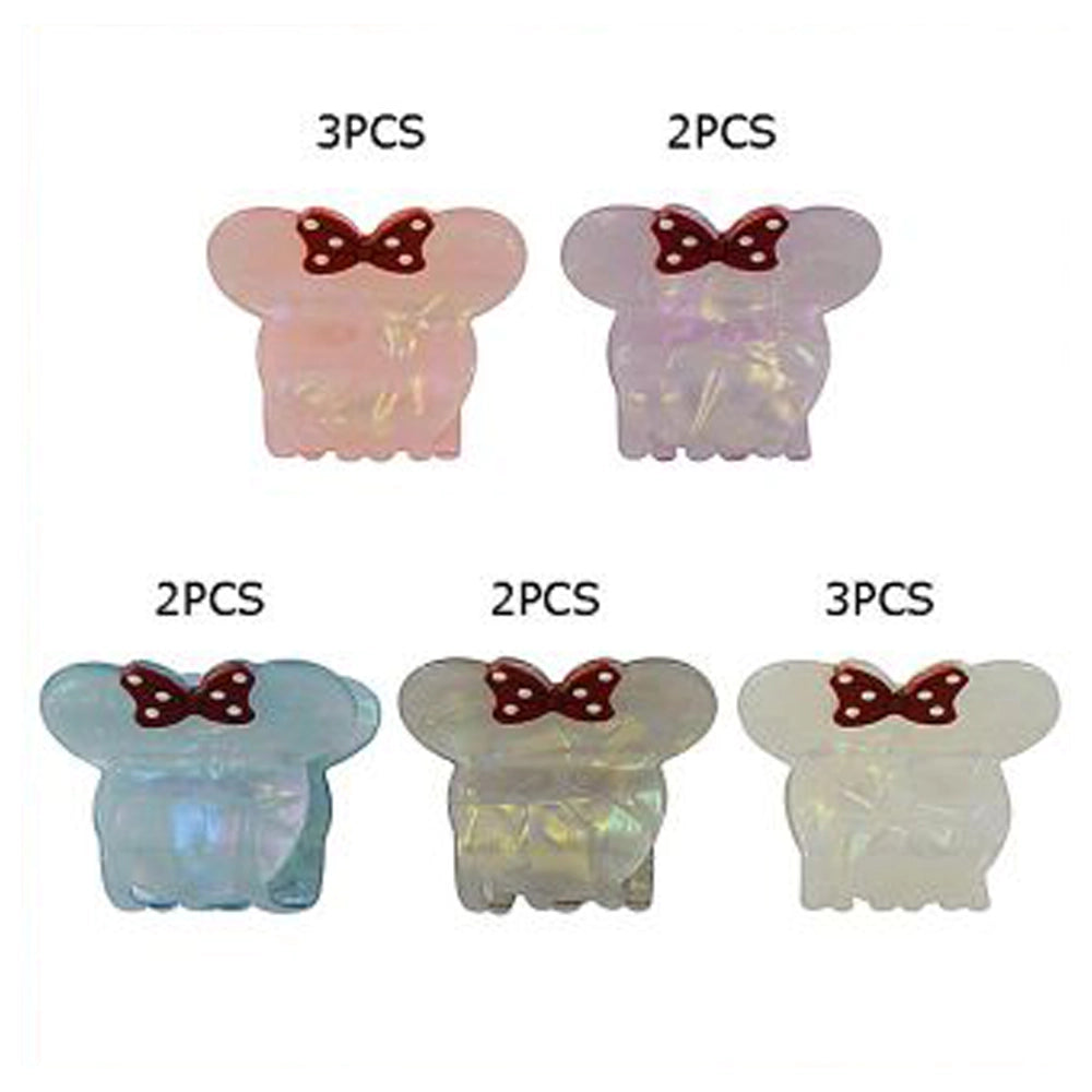 Gemini said Iridescent Mouse-Eared Hair Claw Clip with Polka Dot Bow JC-11428M