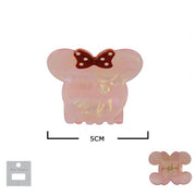 Gemini said Iridescent Mouse-Eared Hair Claw Clip with Polka Dot Bow JC-11428M