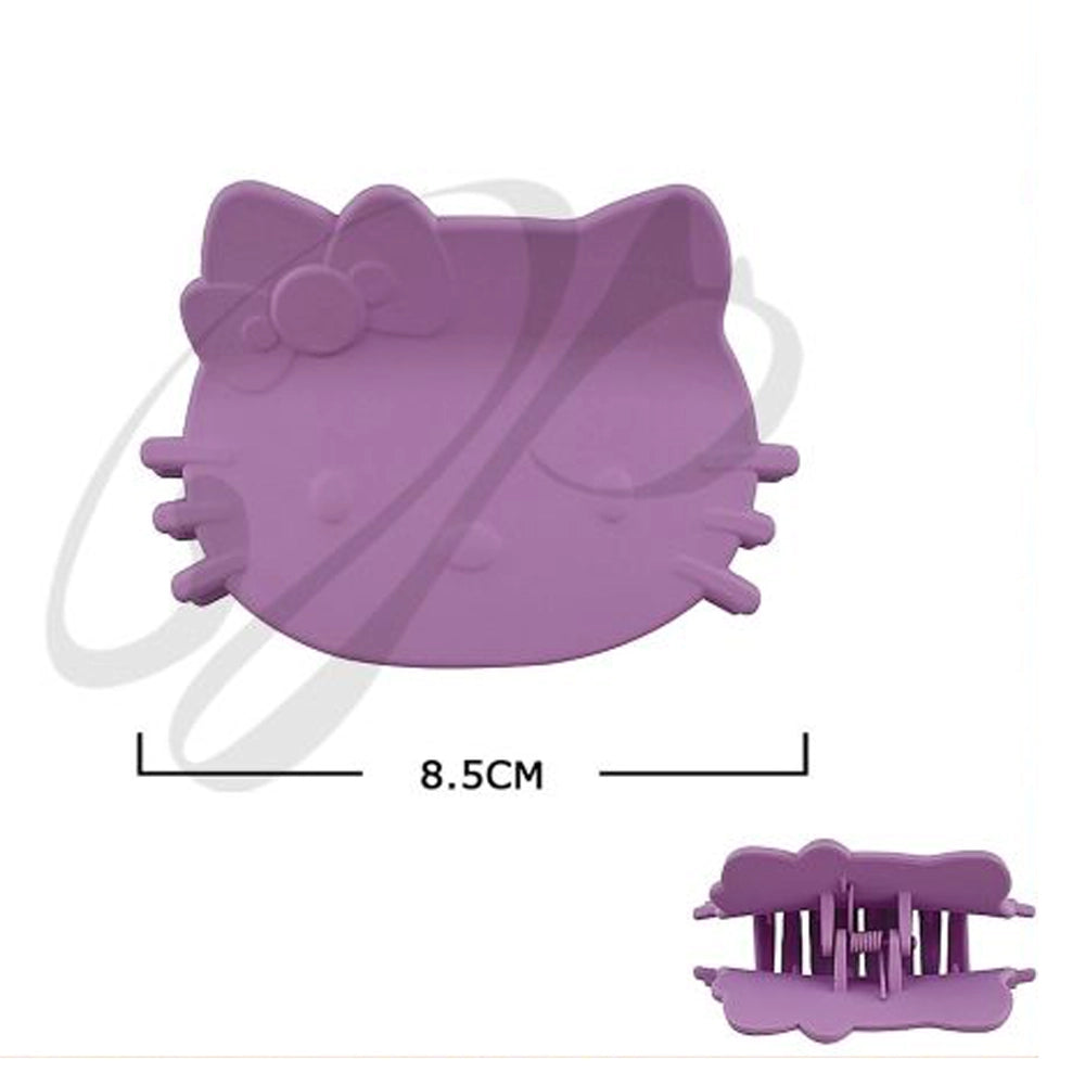 Whimsical Kitten Matte Hair Claw Clip – 8.5cm Large Non-Slip Fashion Accessory (JC-11445M)