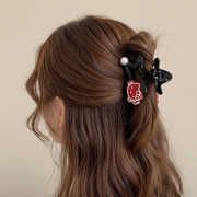 Star-Shaped Hair Claw Clip with Cute Character & Pearl Detail (JC-11450M)