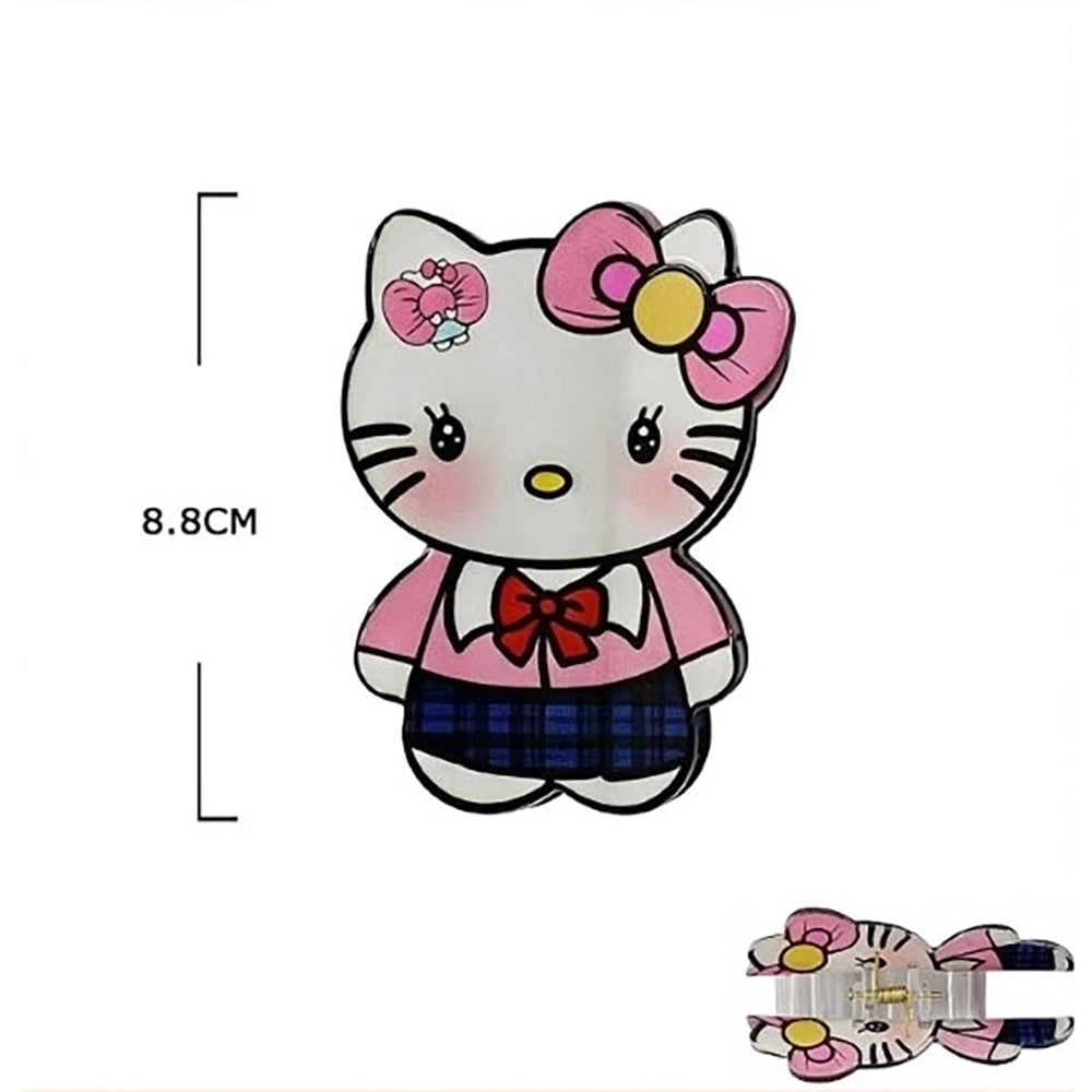Cute Kawaii Schoolgirl Style Hair Claw Clip – Large Decorative Acrylic Hair Accessory for Women and Teens (JC-11535M)