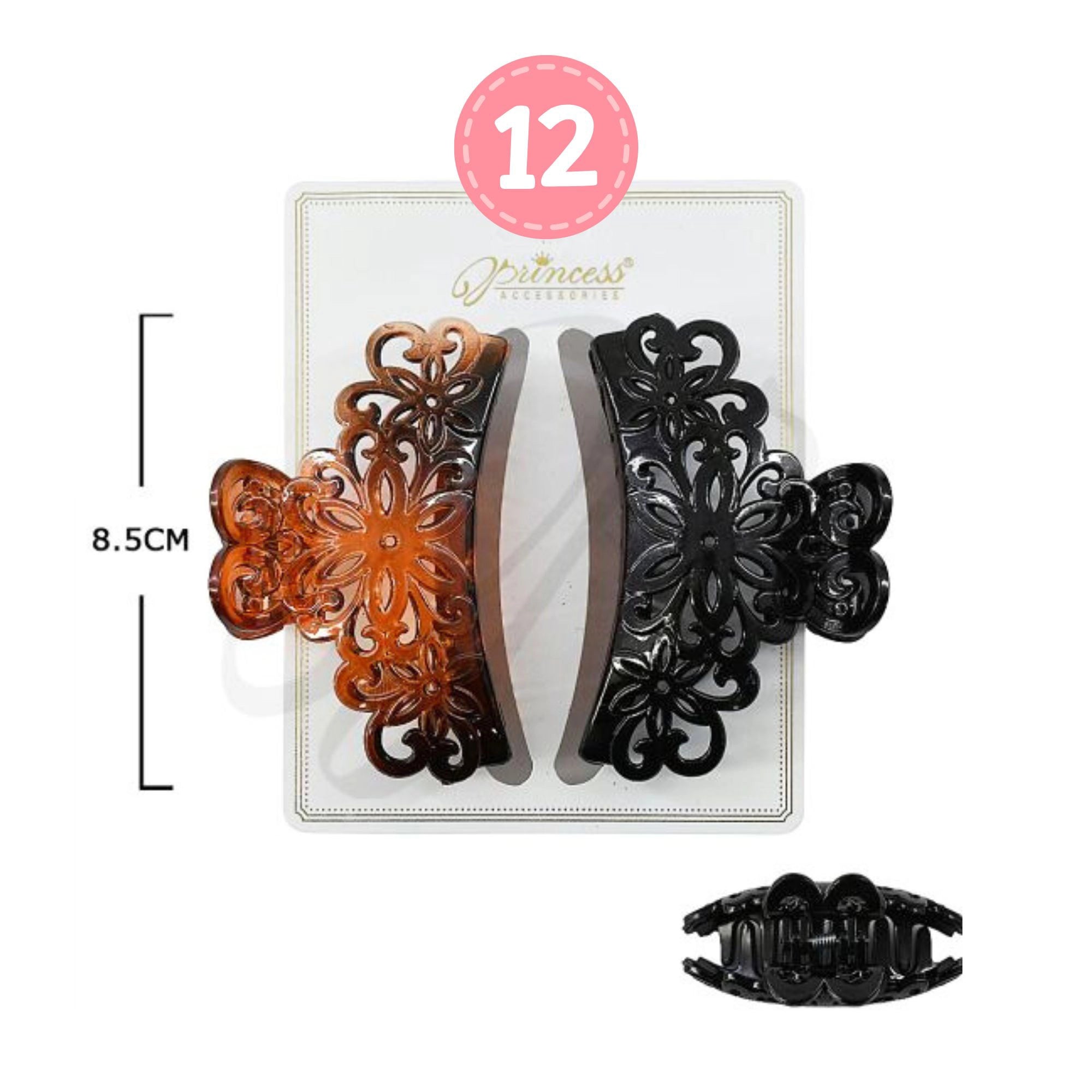 Classic Tortoiseshell Hair Claw Clip – Medium Strong Grip Clip for Thick or Fine Hair