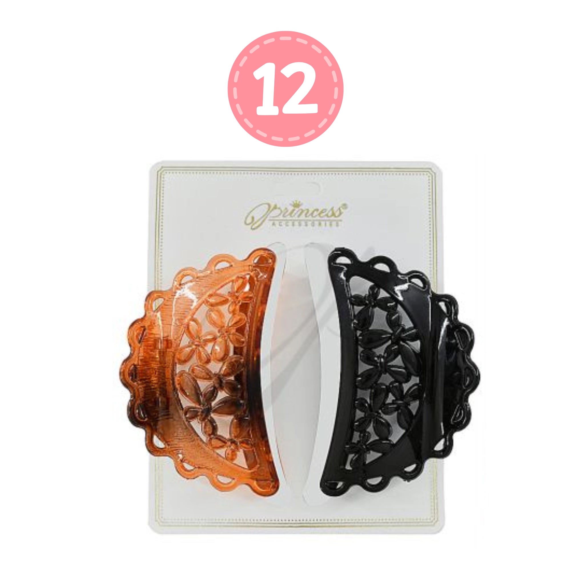 Large Black and Brown Hair Clip – Strong Claw Clip for Thick Hair