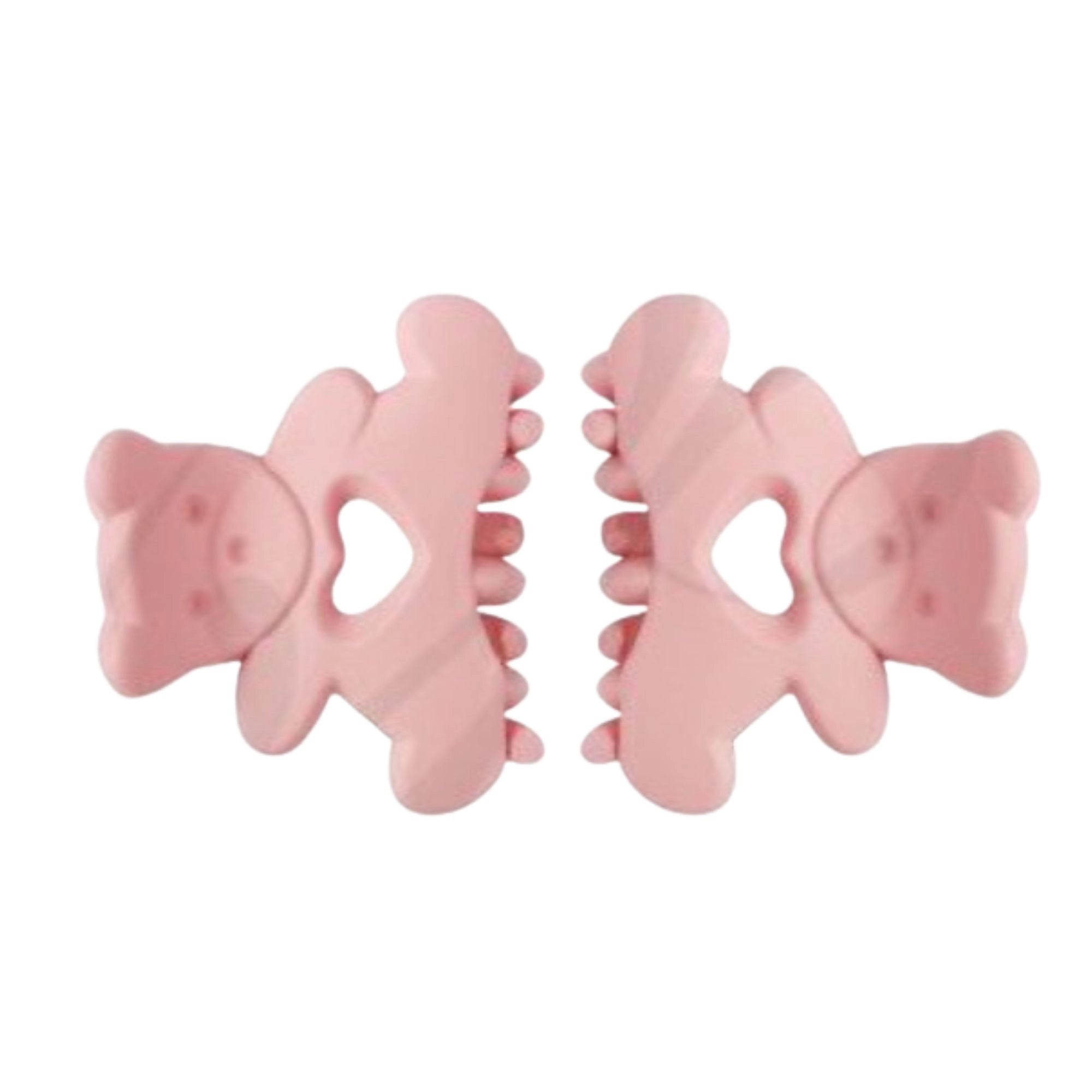 Kawaii Clips Mini Matte Teddy Bear Hair Claws for Cute Styles | 4CM