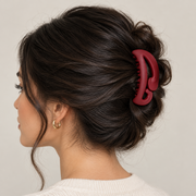 Matte Curved Swirl Hair Claw Clip – 9cm French Twist Hair Jaw Clip Set (JC-70397AT)