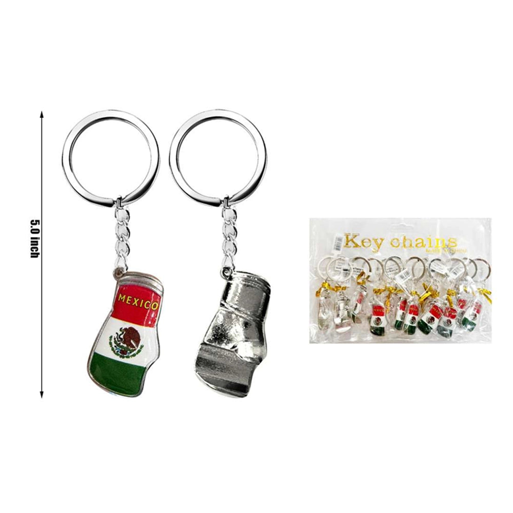 Mexico Flag Boxing Glove Metal Keychain - 5-Inch Premium Die-Cast Souvenir (JH243551)