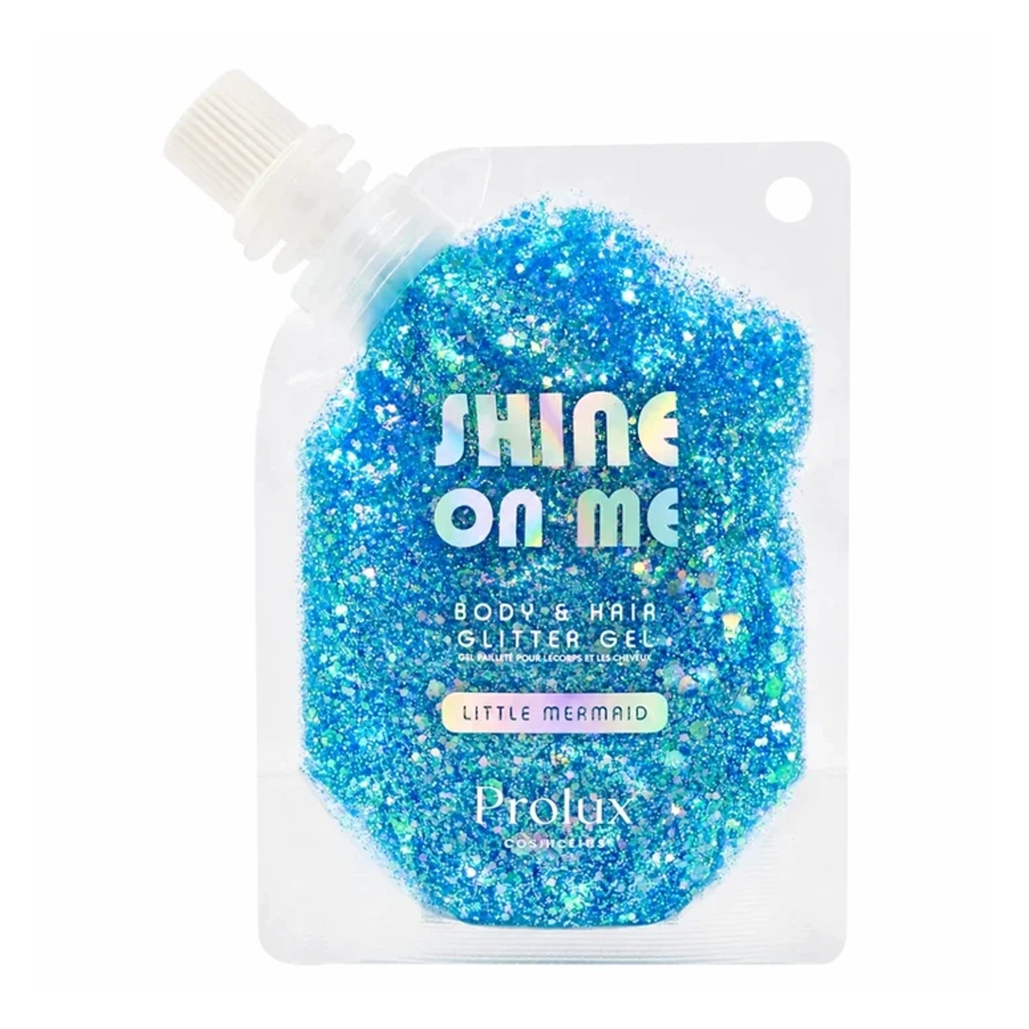 Prolux Cosmetics Shine On Me Body & Hair Glitter Gel - Long-Lasting Festival Makeup Pouch