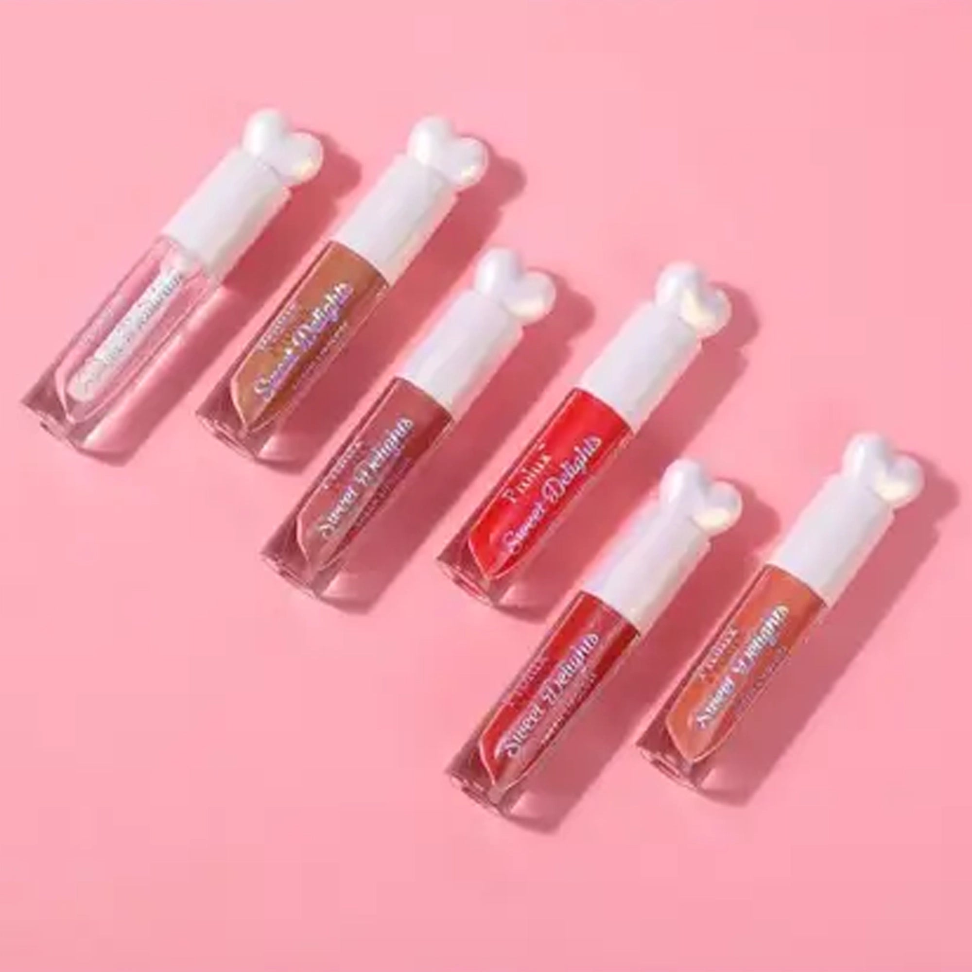 Prolux - Sweet Delights Sheen Lipgloss – High-Shine, Heart-Top Lip Gloss