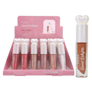 Prolux - Sweet Delights Sheen Lipgloss – High-Shine, Heart-Top Lip Gloss