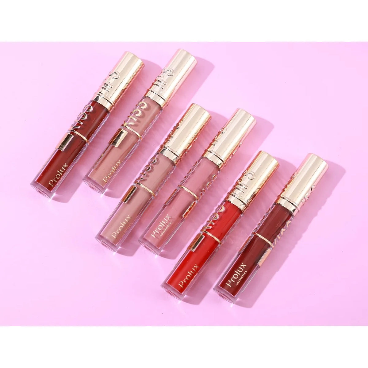 Luxurious Luminous Matte Lipstick Set – 6 Highly Pigmented Long-Wear Shades with Cherry & Coconut Scents