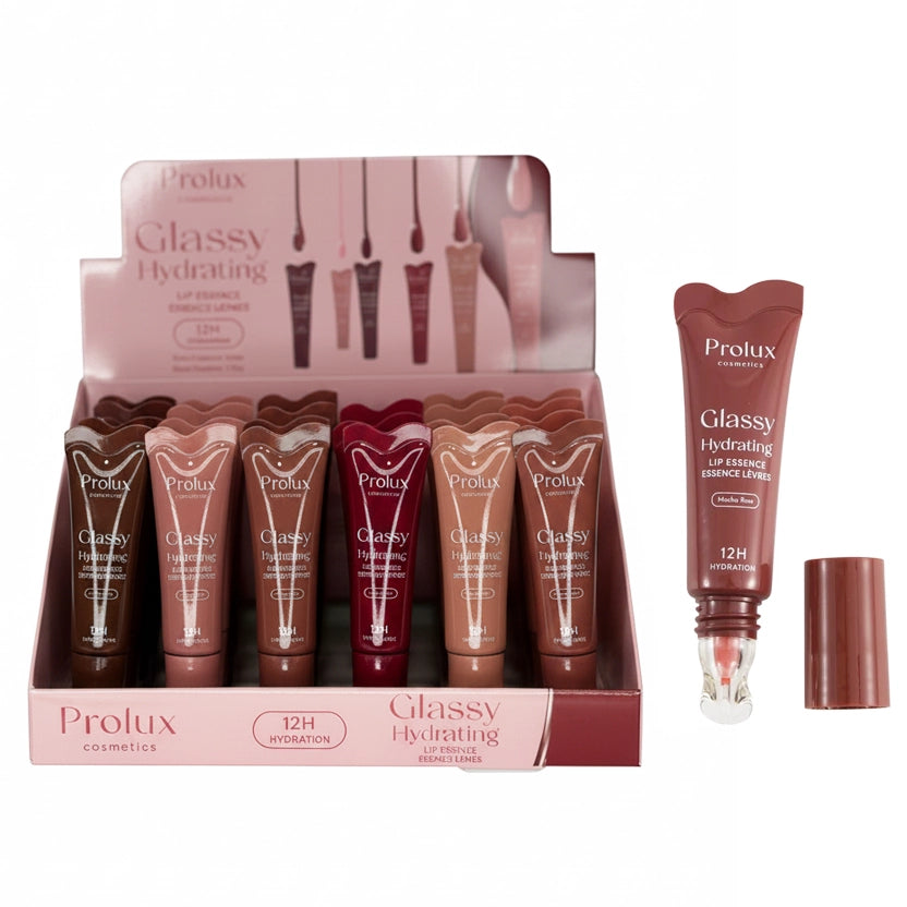 Prolux Cosmetics Glassy Hydrating Lip Essence – 12H Moisture Gloss Treatment
