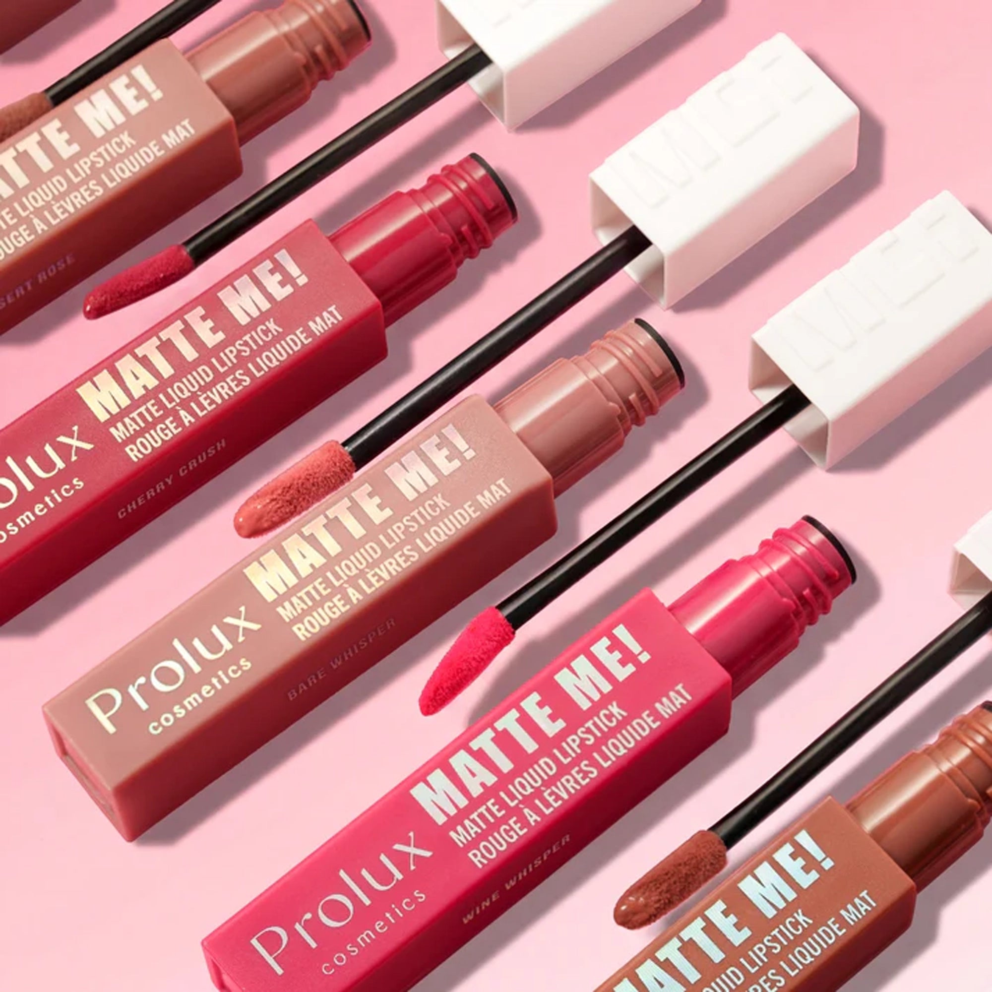 Prolux Cosmetics Matte Me! Liquid Lipstick Display – Nudes