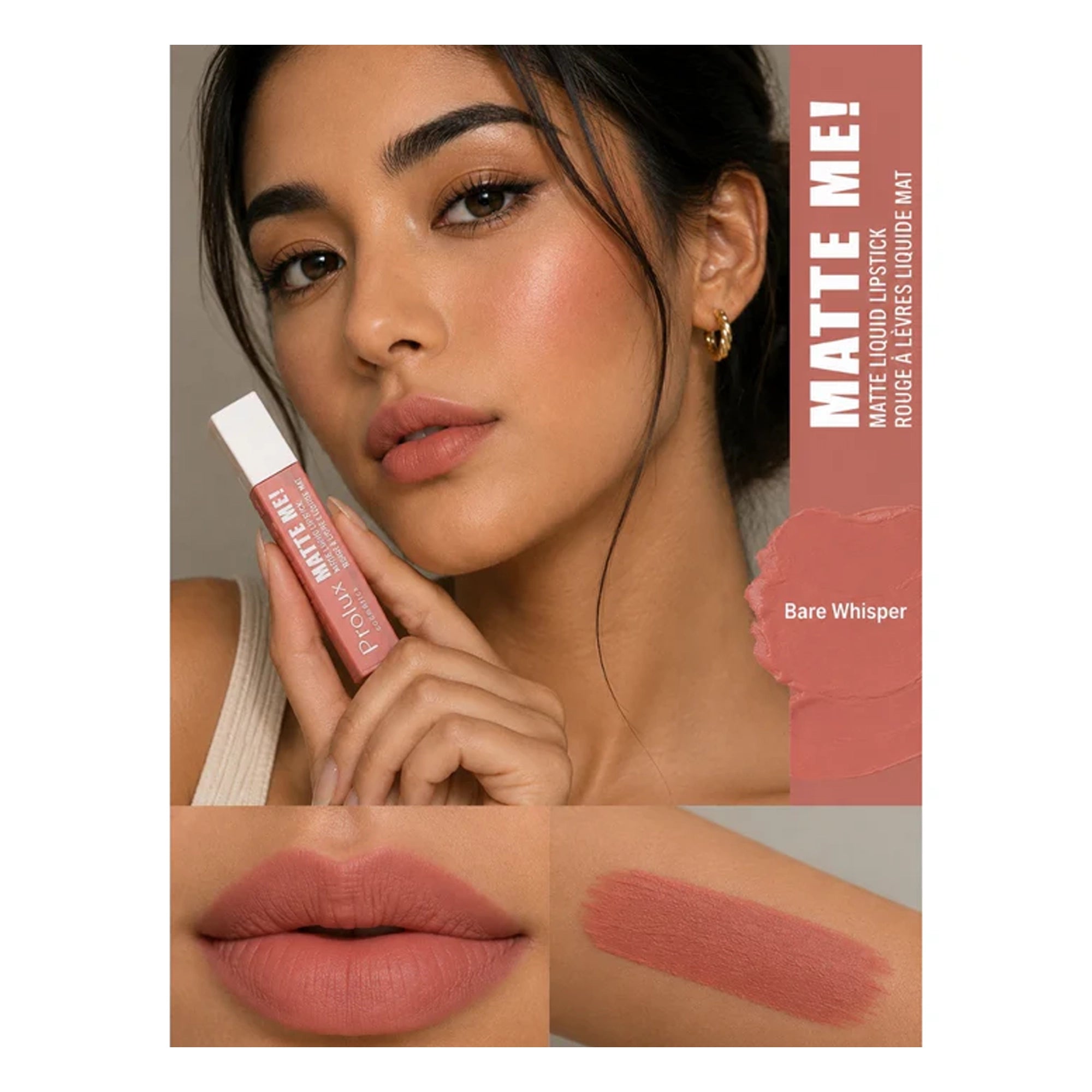 Prolux Cosmetics Matte Me! Liquid Lipstick Display – Nudes
