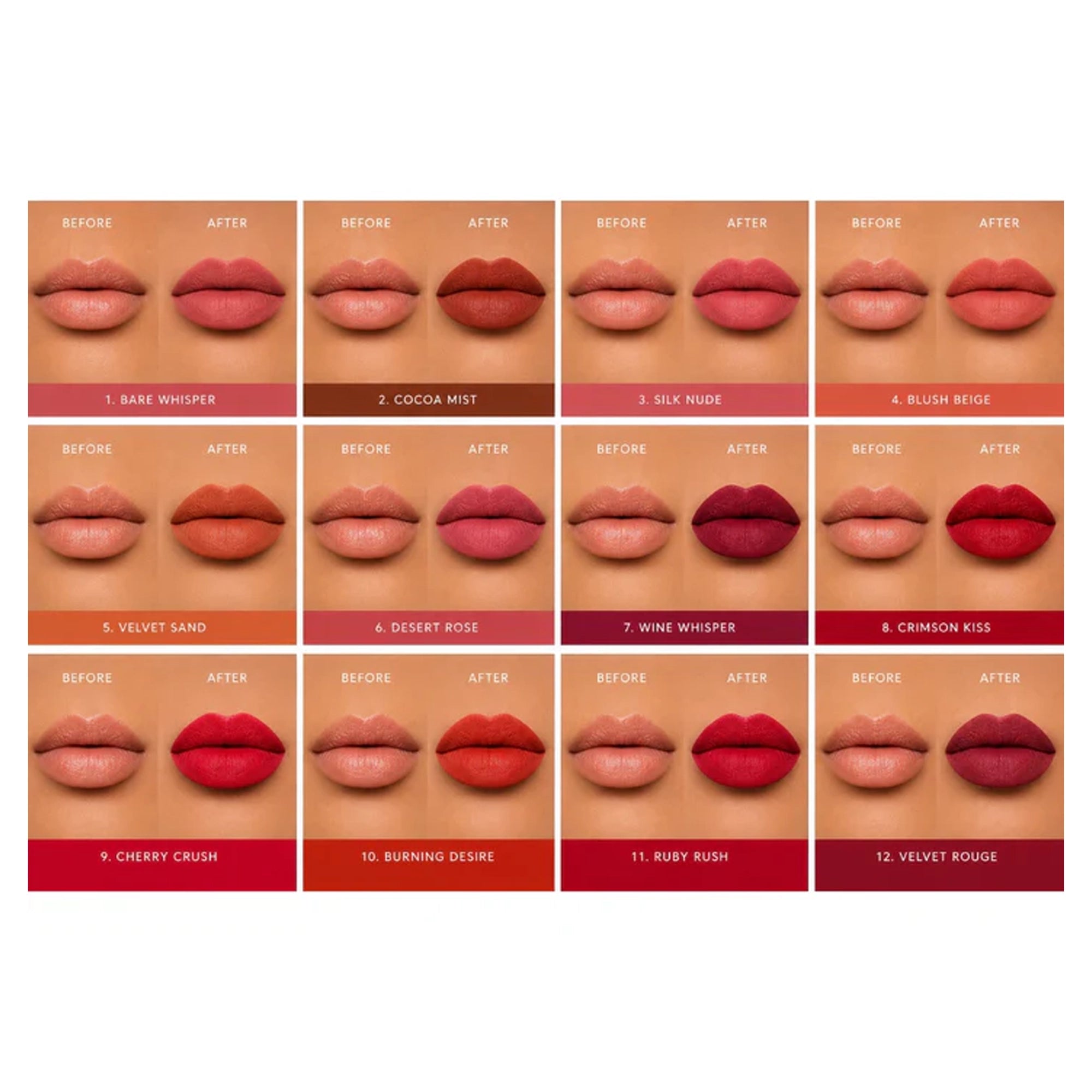 Prolux Cosmetics Matte Me! Liquid Lipstick Display – Nudes