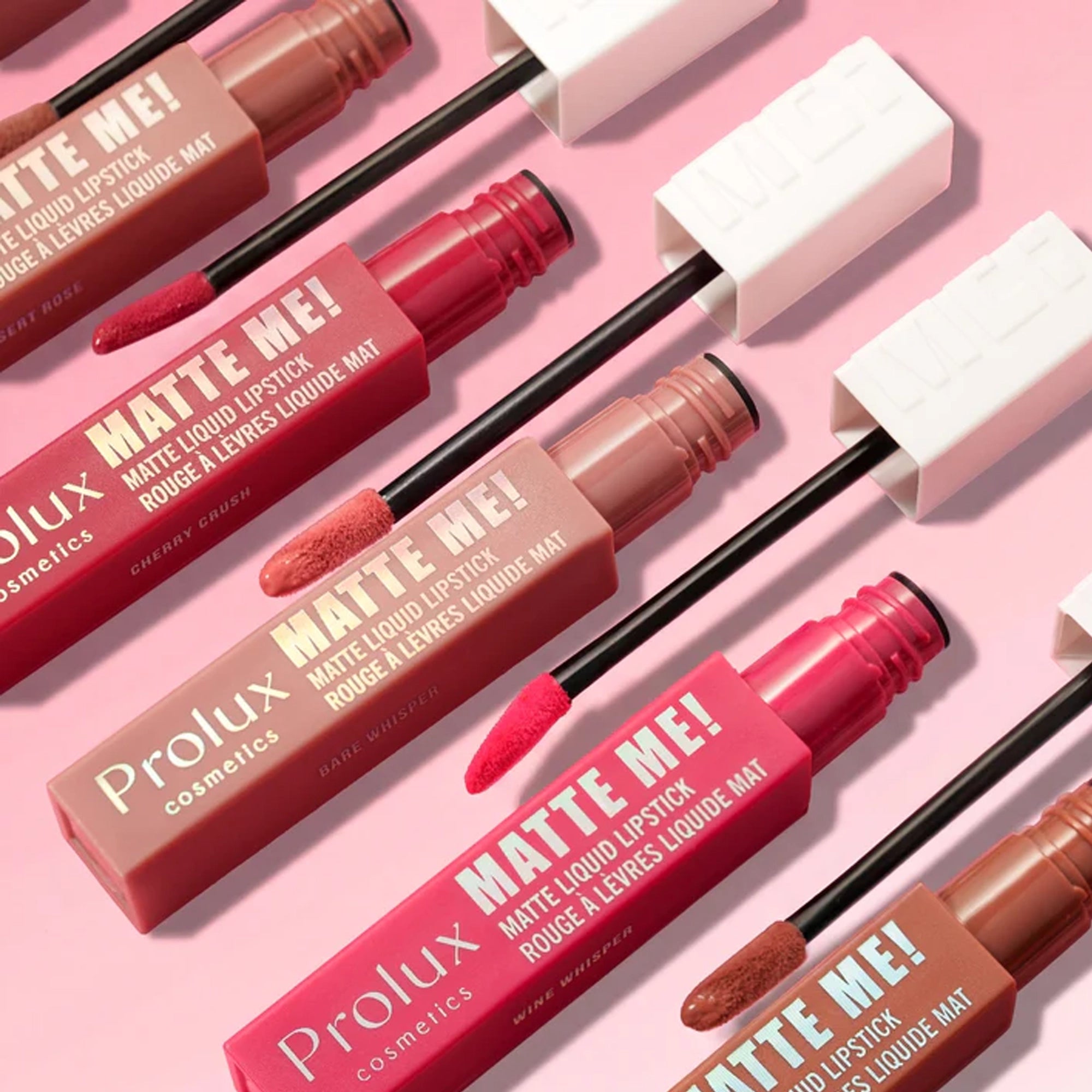 Prolux - Cosmetics "Matte Me!" Liquid Lipstick Display Set – Reds Collection