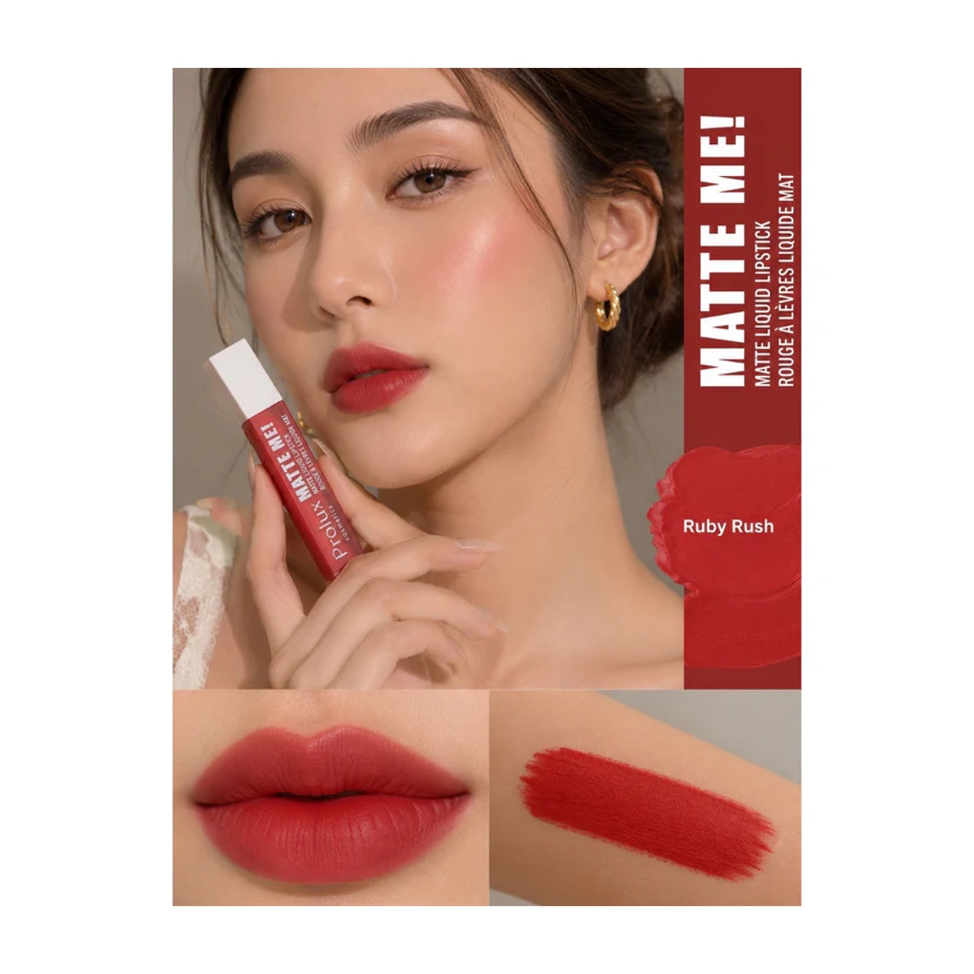 Prolux - Cosmetics "Matte Me!" Liquid Lipstick Display Set – Reds Collection