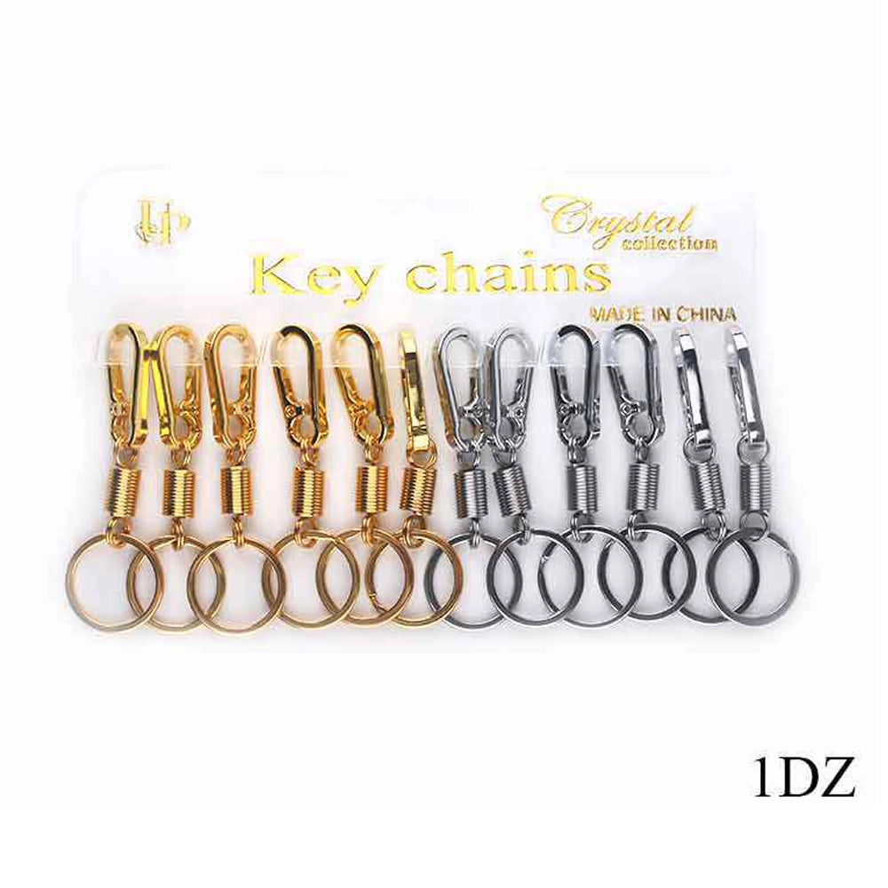 Snap Hook Clasp with Spring-coil Keychain