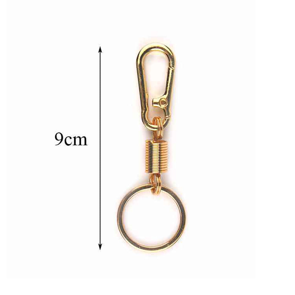 Snap Hook Clasp with Spring-coil Keychain