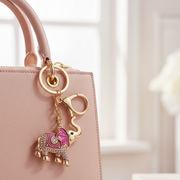 Sparkling Enamel Elephant Keychain & Purse Charm (12-Piece Assorted Set) (KBC-07950)
